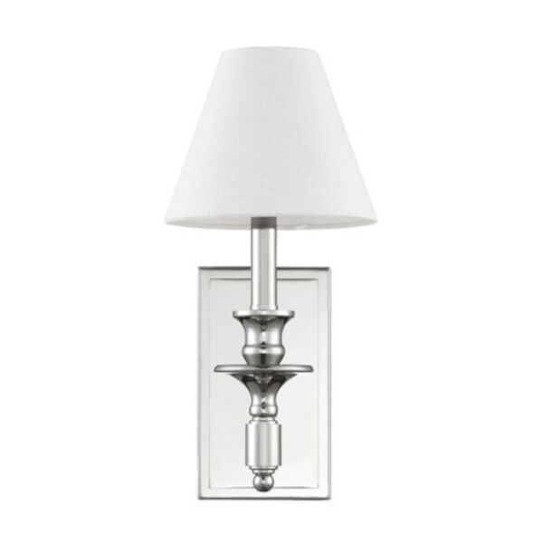 Preston Polished Nickel Seven-Inch One-Light Wall Sconce, image 2