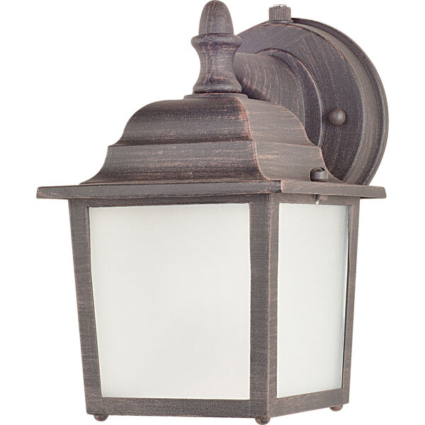 Side Door LED E26 Rust Patina Five-Inch One-Light Outdoor Wall Mount, image 1