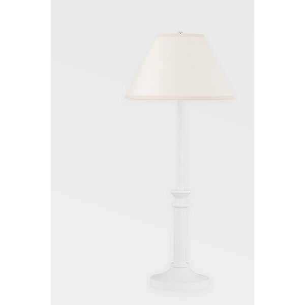 Lancaster White Plaster One-Light Table Lamp, image 2