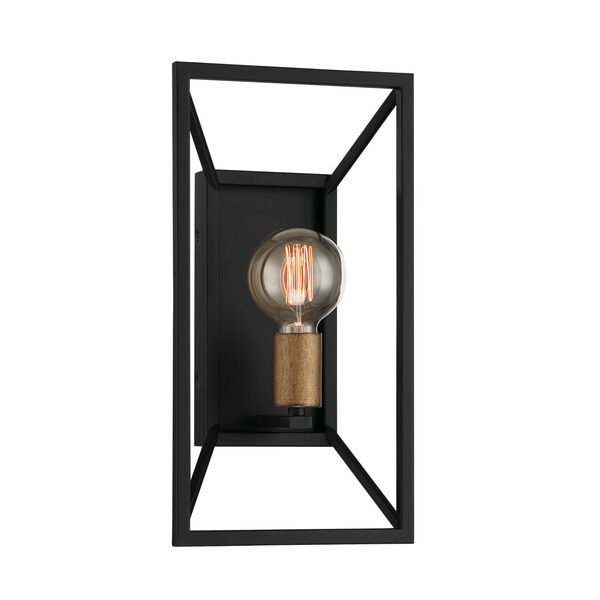 Within Matte Black One-Light Wall Sconce, image 1