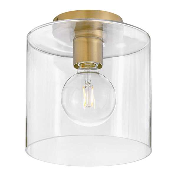 Pippa Lacquered Brass Small Flush Mount, image 5