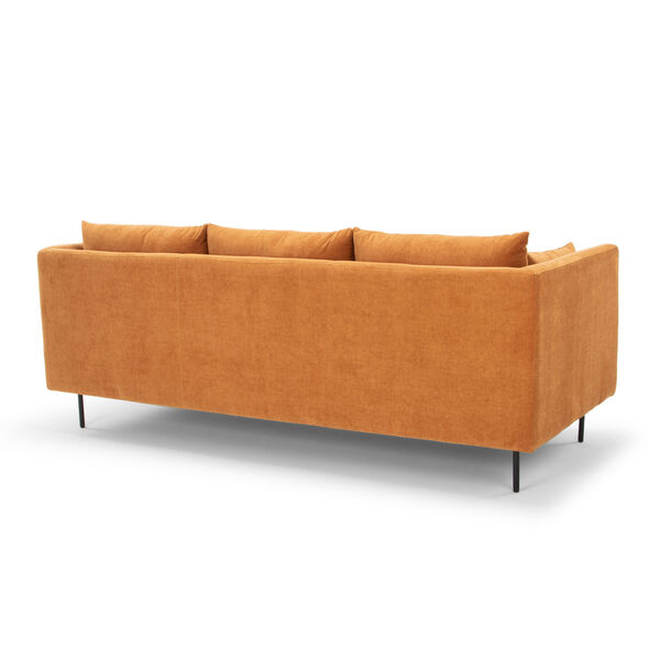Signature Burnt Orange 82-Inch Sofa with Throw Pillows, image 4