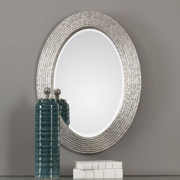 Conder Oval Silver Mirror, image 2