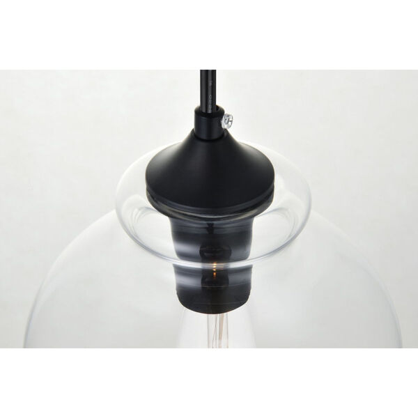 Destry Black Eight-Inch One-Light Plug-In Pendant, image 5
