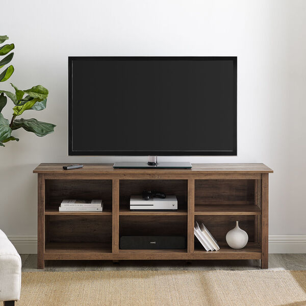 Mission 58-Inch Slatted Side Wood Console, image 1