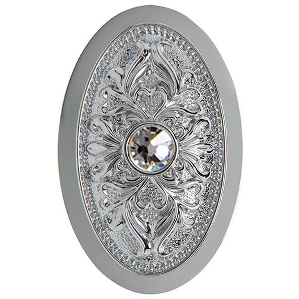 Vermeer Chrome Four-Light Wall Bracket with Firenze Clear Crystal, image 3
