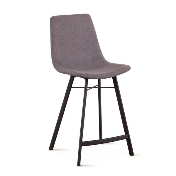 Posey Matte Gunmetal Counter Chair, Set of Two, image 2