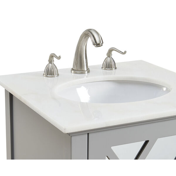 Luxe Grey Vanity Washstand, image 6