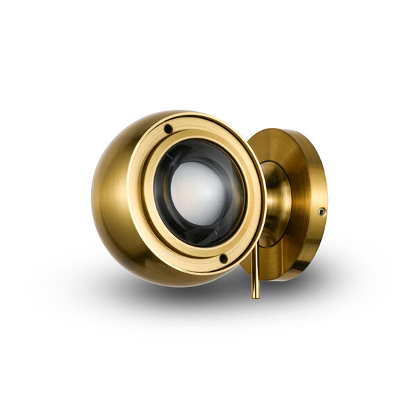 Orbit Antique Brass Adjustable LED Wall Sconce, image 1