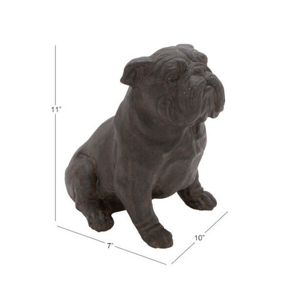 Brown Bulldog Statue, image 3