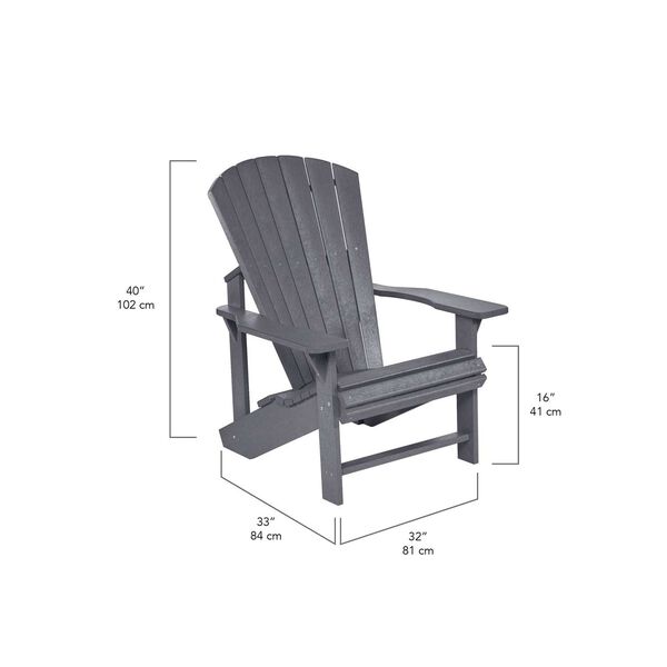 Generations Adirondack Chair-Slate Grey, image 7