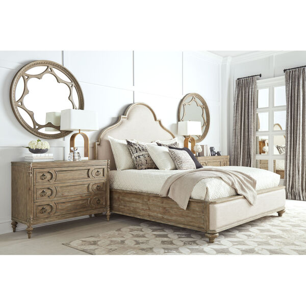 Architrave Brown Upholstered  Panel Bed, image 2