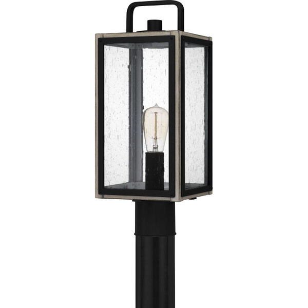 Bramshaw Matte Black One-Light Outdoor Post Lantern, image 2