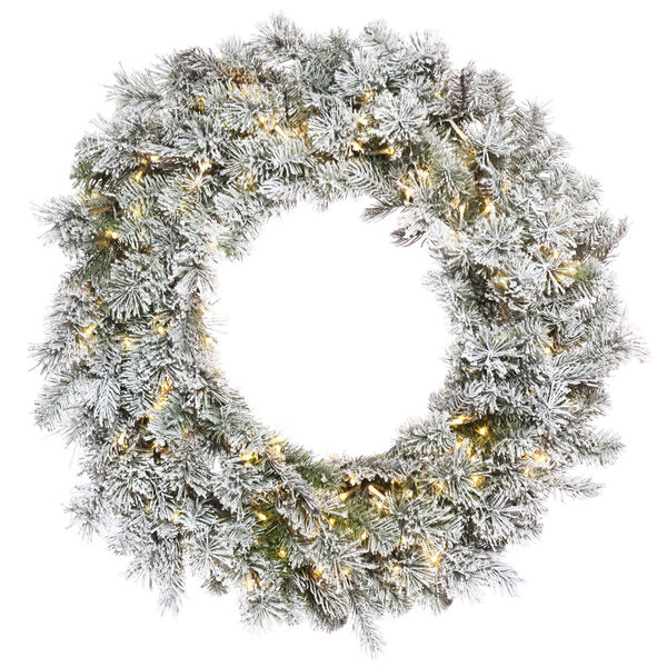 24 In. Flocked Kiana Wreath, image 1