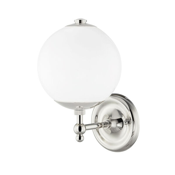 Sphere No.1 Polished Nickel One-Light Wall Sconce, image 2