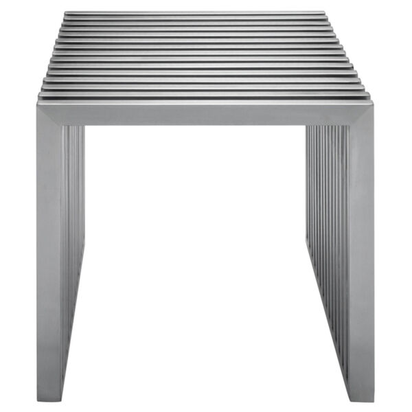 Amici Jr. Brushed Silver Bench, image 2