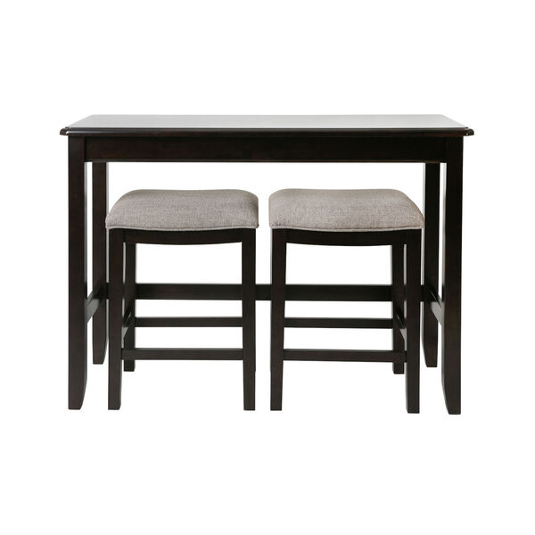 Espresso Console Bar Table and Stool Set, image 3