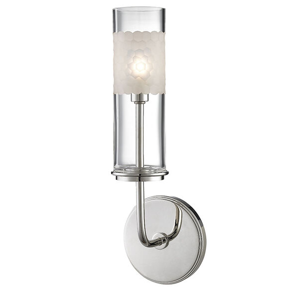 Wentworth Polished Nickel One-Light Wall Sconce, image 1
