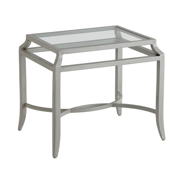 Silver Sands Soft Gray Rectangular End Table, image 1