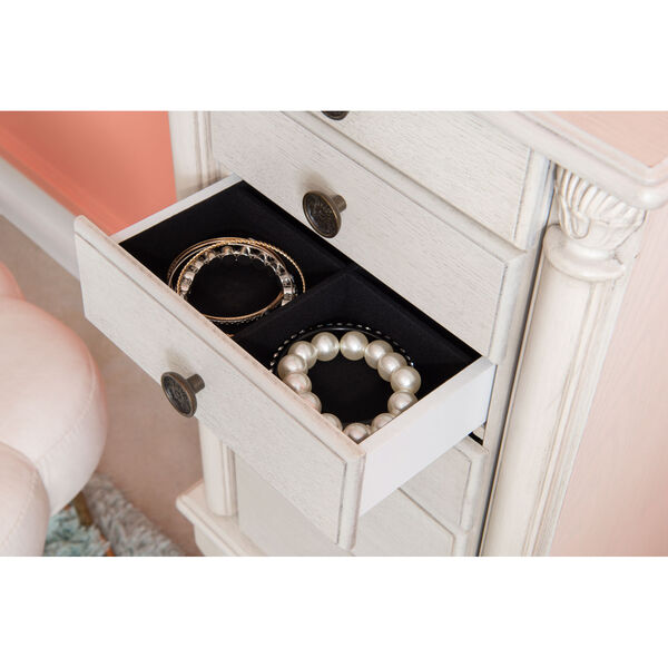 Egypt Off White Jewelry Armoire, image 11