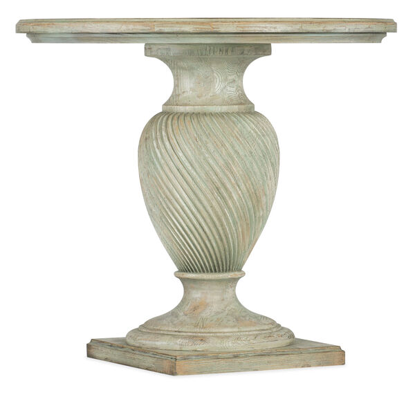 Traditions Pistachio Round End Table, image 1