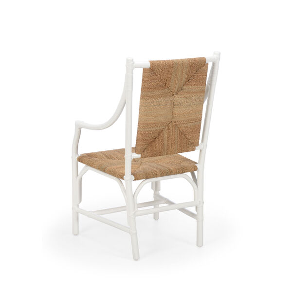 Mecklenburg White and Natural Arm Chair, image 2