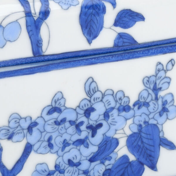 Blue and White Nine-Inch Bird Decorative Box, image 2