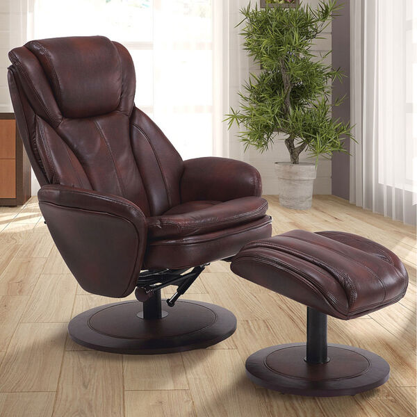 Relax-R Alpine Brown Breathable Air Leather Recliner, image 1