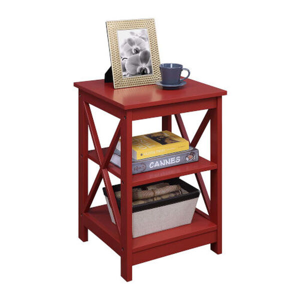 Oxford Cranberry Red 16-Inch End Table, image 2