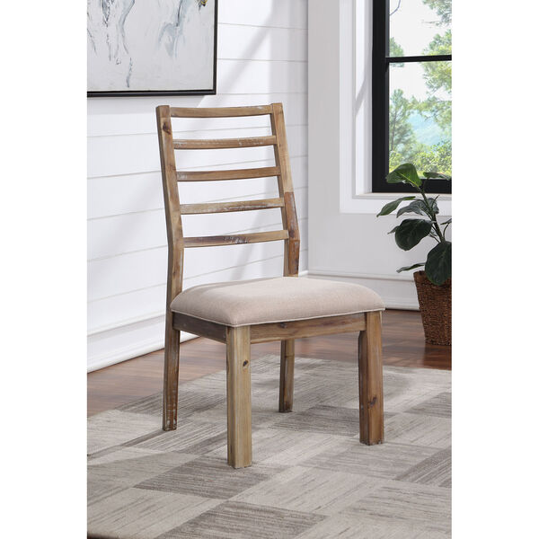 Vail II Natural Brown and Beige Dining Chair, Set of 2, image 4