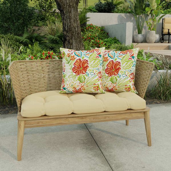 Valeda Breeze Multicolour 18 x 18 Inches Square Knife Edge Outdoor Throw Pillow, image 3