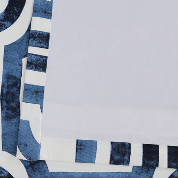 Blue Grommet Printed Cotton Curtain Single Panel, image 5