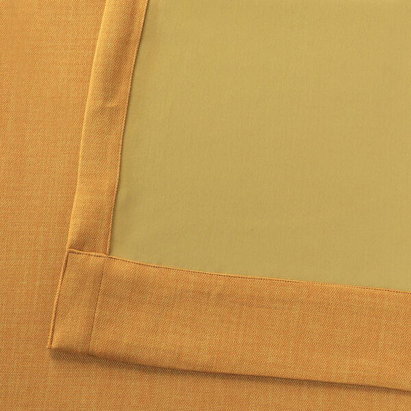 Faux Linen Blackout  Dandelion Gold 84 x 50-Inch Curtain Single Panel, image 6
