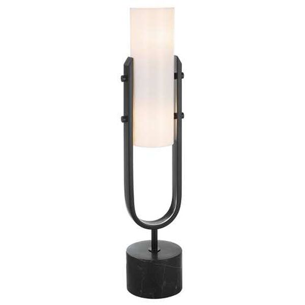 Runway Black and White Two-Light Accent Lamp, image 1