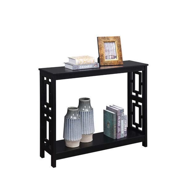 Town Square Black 12-Inch Console Table, image 2
