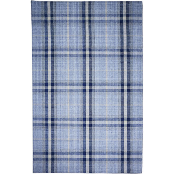 Crosby Eco-Friendly PET Dhurrie Blue Rectangular: 3 Ft. 6 In. x 5 Ft. 6 In. Area Rug, image 1