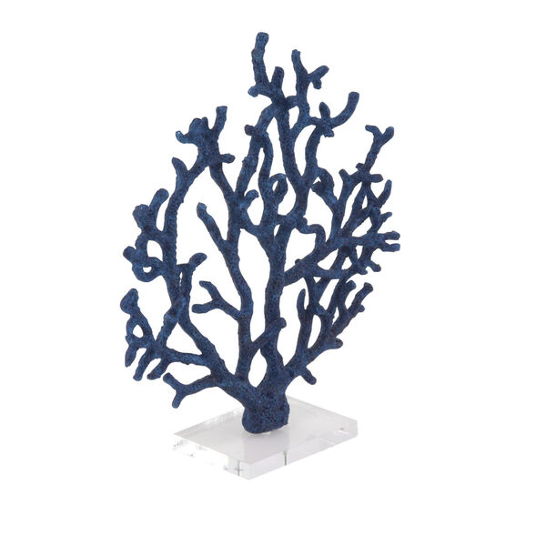 Blue Polystone Nature Sculpture, image 6