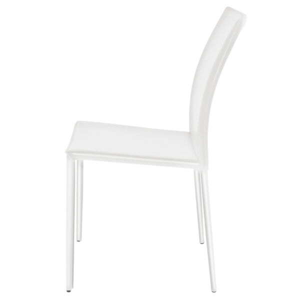 Sienna Matte White Dining Chair, image 3