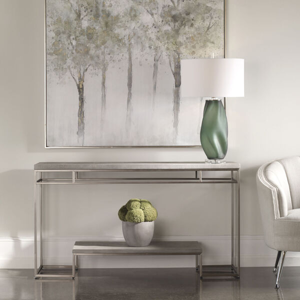 Clea Gray Console Table, image 2