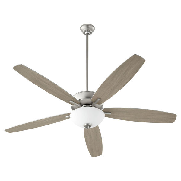 Breeze Satin Nickel 60-Inch Two-Light Ceiling Fan, image 3