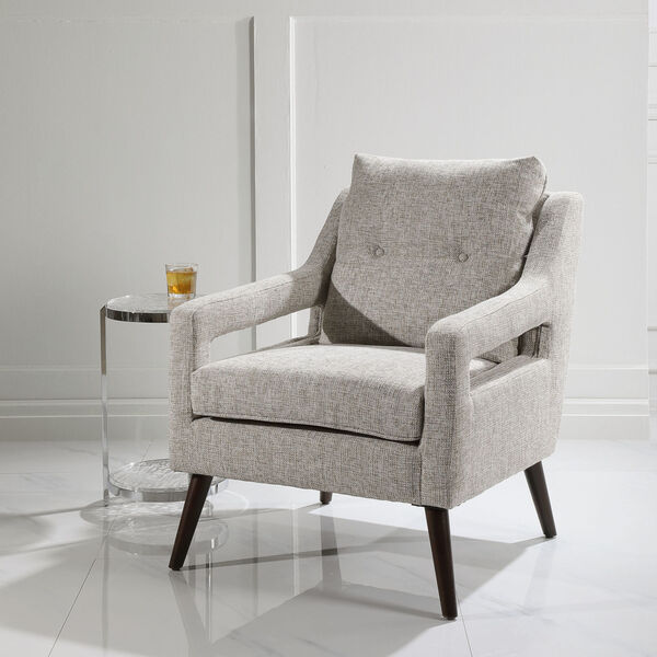 OBrien Gray and Brown Neutral Armchair, image 4