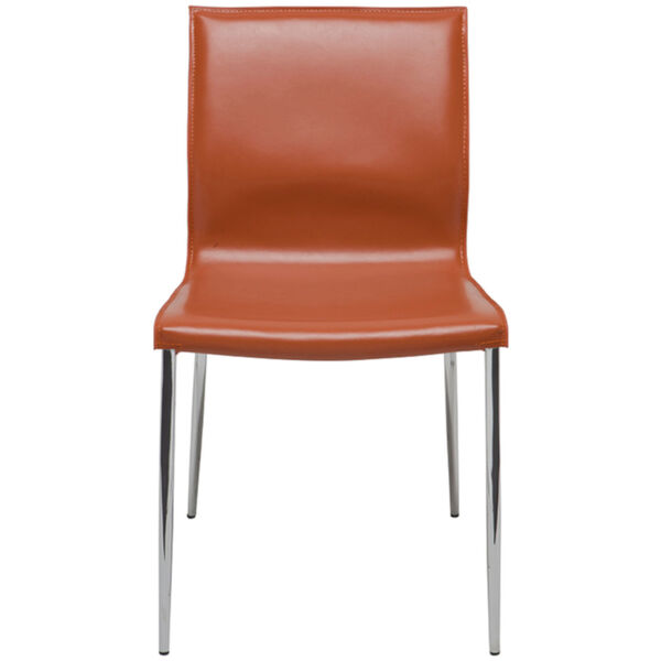 Colter Ochre and Silver Armless Dining Chair, image 2