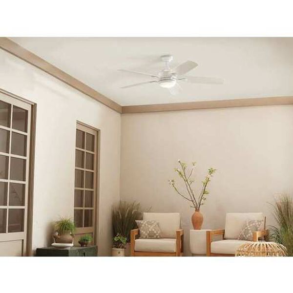 Tranquil White LED 56-Inch Steel Ceiling Fan, image 6