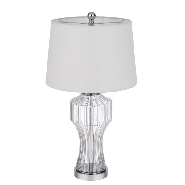 Reston Brushed Steel and Clear One-Light Table Lamp, image 5