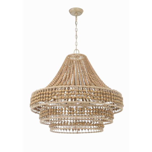 Silas Burnished Silver Eight-Light Chandelier, image 3