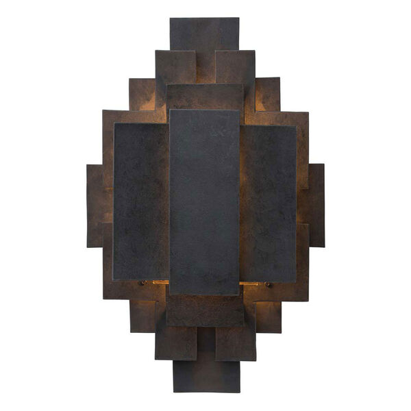 Trinidad Blackened Iron 22-Inch Two-Light Wall Sconce, image 1