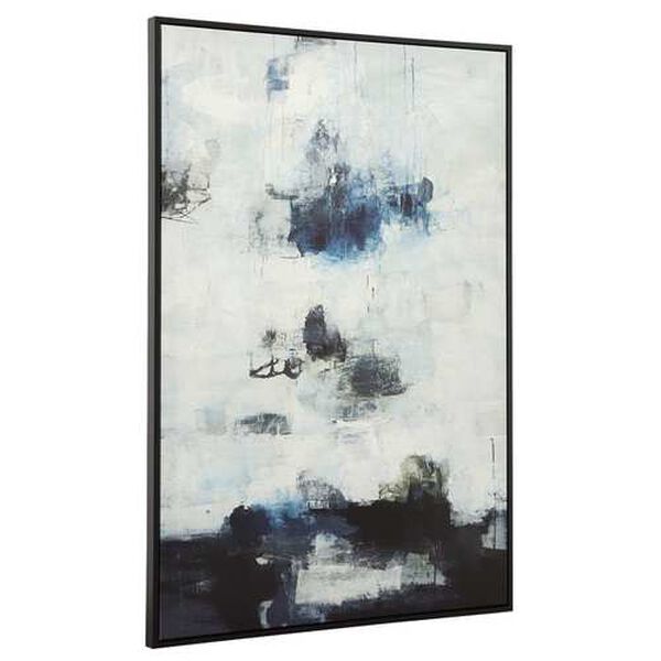 Black and Blue Framed Abstract Art, image 3