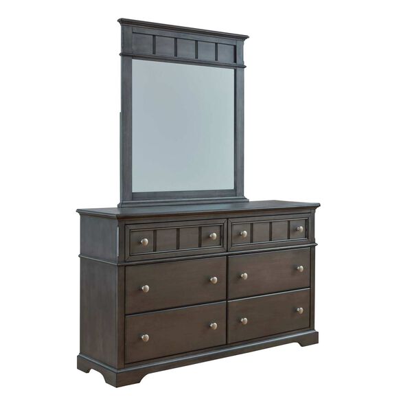 Cortland Light Steel Gray Dresser and Mirror, image 3