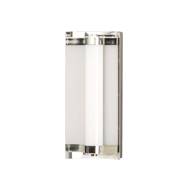 Reflect Black and Polished Nickel 12-Inch LED Smart Home Bath Vanity, image 1