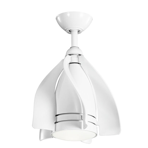 Terna White 15-Inch LED Fan, image 1